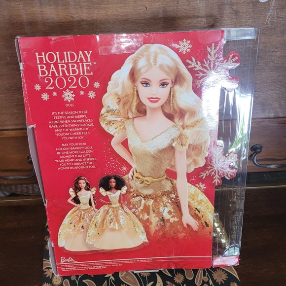 Barbie 2020 Holiday Blonde Barbie, Open Box - Picture 12 of 17